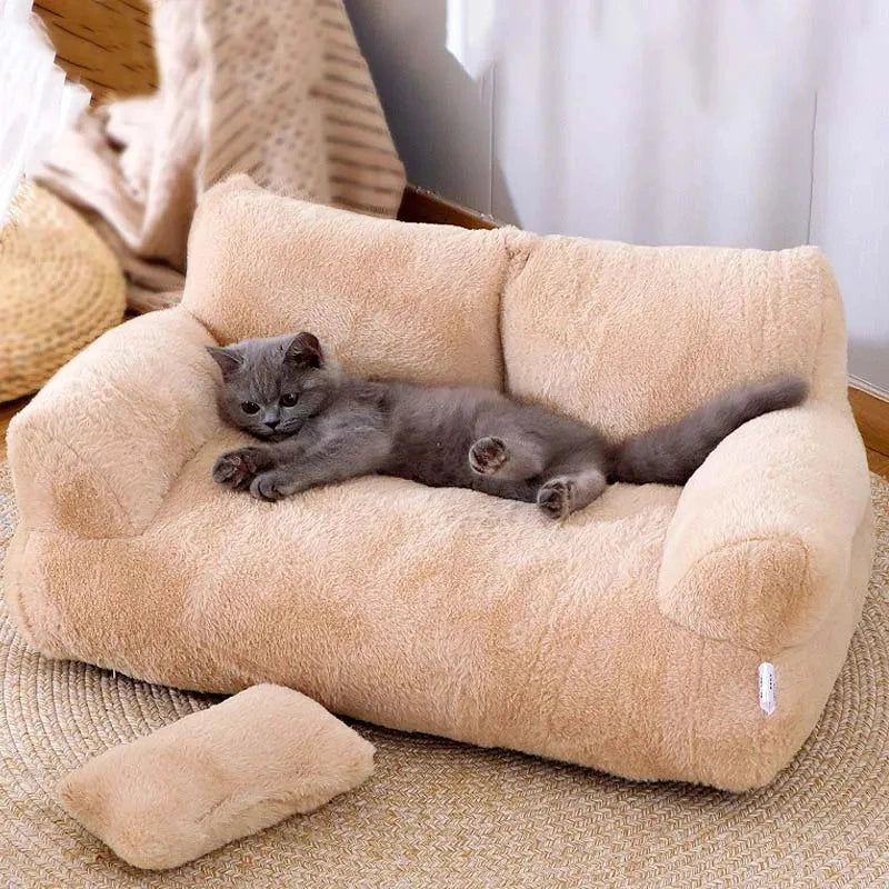 Luxurious Plush Pet Sofa