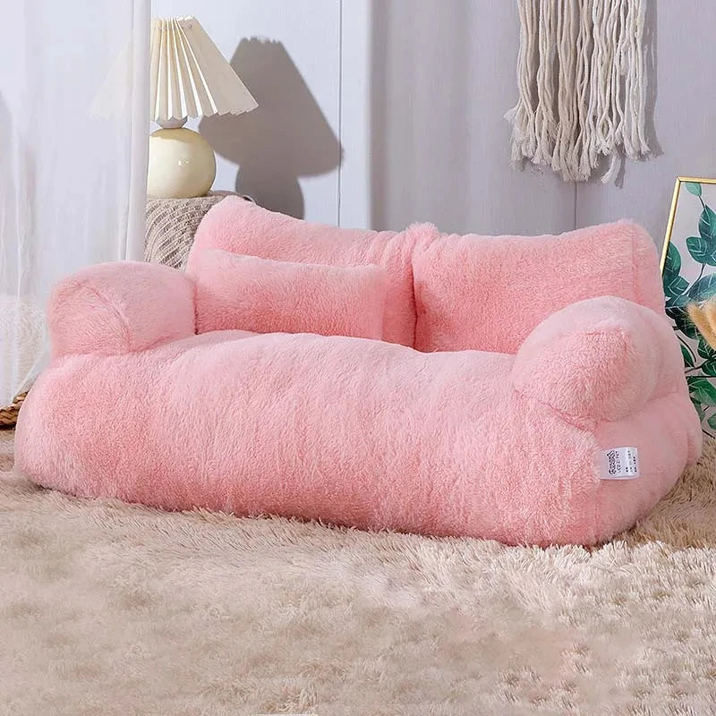 Luxurious Plush Pet Sofa